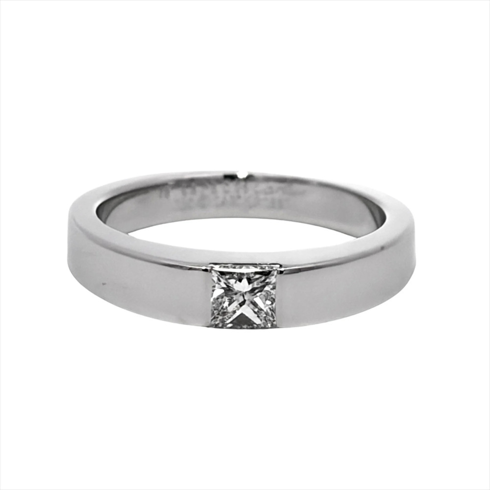 CARTIER Authentic 18k Silver Diamond Ring
